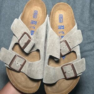 Birkenstock Arizona Soft Footbed Suede Leather